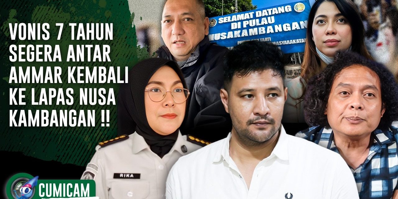 Vonis 7 Tahun, Ammar Zoni Kembali Ke Nusakambangan